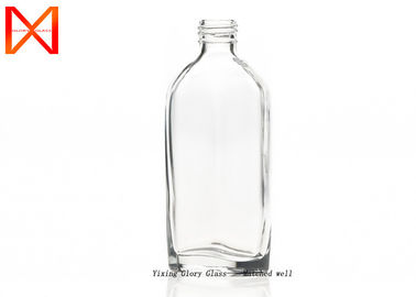 Flint Frosted Clear Empty Glass Containers High Thermal Tolerance For Vodka Wine Gin