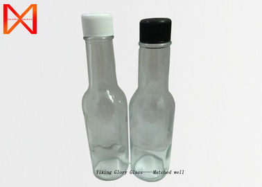 Leak Proof Glass Sauce Jars , Mini Soy Sauce Bottles Screw Cap Dripper Insert