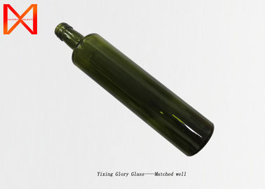 500ml 700ml 750ml Embossed Dark Green Olive Oil Food Grade Glass Bottles