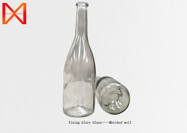 wholesale frosted flint glass customized wine bottles