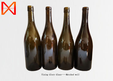 wholesale frosted flint glass customized wine bottles