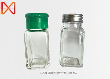 Decorative Glass Sauce Jars Multiple Surface Printing Treatment Various Volume