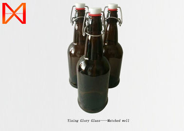 Shinny Popular Amber Beer Bottles Dark Color Food Grade Corrosion Resistant