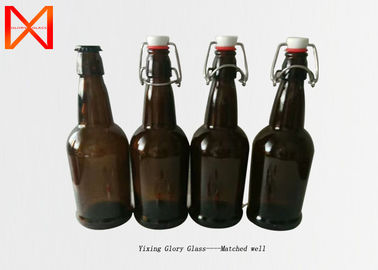 700ml  Reusable Glass Beer Bottles Recycled With Stainless Steel Lock