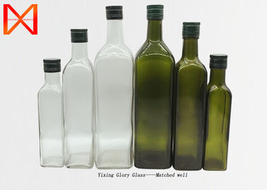 OEM ODM Olive Oil Glass Bottles High Transparancy Pure Color Clear Outline