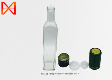 750ml 1000ml Olive Oil Glass Bottles , No Drip Olive Oil Dispenser Aluminum Cap