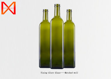 Clear Dark Green Olive Oil Glass Bottles Round Square Marasca Shaped Design