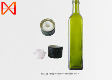 Embossed Olive Oil Glass Bottles Extended Shelf Life Anti Slip Resistant  Bottom