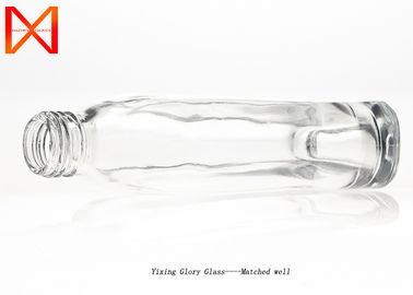 Flint Frosted Clear Empty Glass Containers High Thermal Tolerance For Vodka Wine Gin
