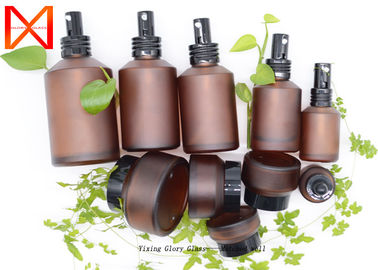 Amber Color Antique 30ml Vintage Glass Spray Bottles With Snap On Pump