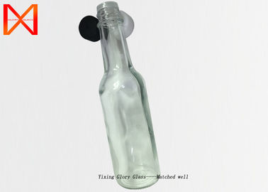 Smooth Touch Bulk Sauce Bottles , Glass Woozy Bottles Long Durability Anti Skid