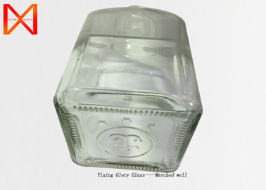 Square  Empty Glass Wine Bottles Long Durability Unbreakable Recyclable For Bars