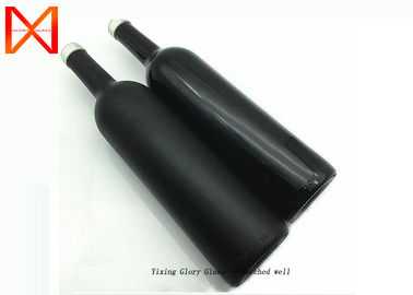 Matte Appearance Empty Glass Wine Bottles Delicate Finish Clear Outline