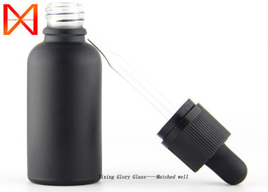 Frosted Black Matte Essential Oil Glass Bottle , Colored Roller Bottles Hexagonal