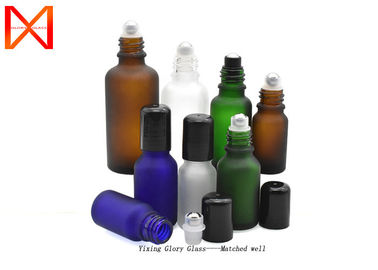 Matte  Essential Oil Glass Bottle  Frosted Black Colorful Design With OEM Service