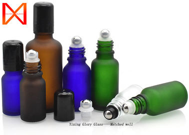 Matte  Essential Oil Glass Bottle  Frosted Black Colorful Design With OEM Service