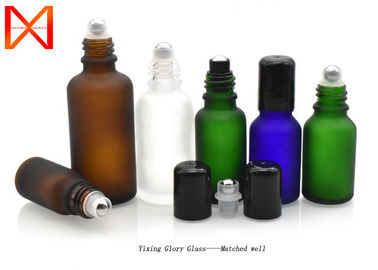 Matte  Essential Oil Glass Bottle  Frosted Black Colorful Design With OEM Service