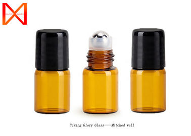 Elegant Glass Roll On Bottles  Smooth Pure Natural Amber Practical  With Screw Cap
