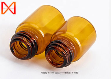 Clear Light Amber Essential Oil Glass Bottle  Convenient Transportation With Screw Cap