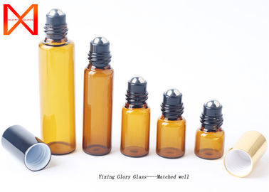 Eco - Friendly Essential Oil Glass Bottle , Refillable Roller Bottle Sightly Massage Effect