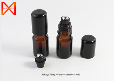 Black Cap Essential Oil Dropper Hot Stamping Printing Safety Design Anti Corrosion