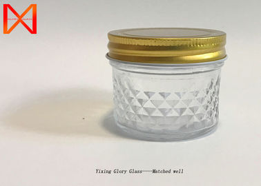Screw Metal Cap Wide Mouth Glass Jars Rubber Sealing Ring Wide Mouth Opening