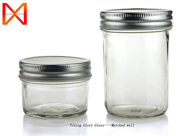 Accurate Size Glass Tea Coffee Sugar Canisters For Resturant Kitchen SGS Certified