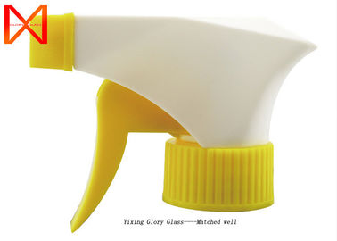 Yellow Color Plastic Trigger Sprayer , Trigger Pump Sprayer Lightweight Durable