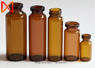 3ml 5ml 10ml Pharmaceutical Glass Bottles Amber Medicine Tubular For Steroids