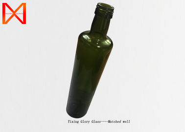 500ml 700ml 750ml Embossed Dark Green Olive Oil Food Grade Glass Bottles
