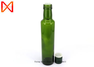 Wholesale 500ml Dark Green Round Olive Oil Glass Bottles with Aluminum Cap