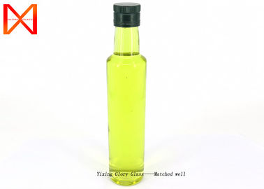 Wholesale 500ml Dark Green Round Olive Oil Glass Bottles with Aluminum Cap