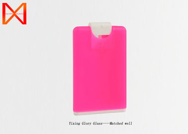 High quality card portable fine sprayer plastic 10ml 20ml credit card perfume bottle